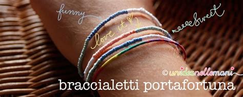 Bracciale portafortuna fai da te .